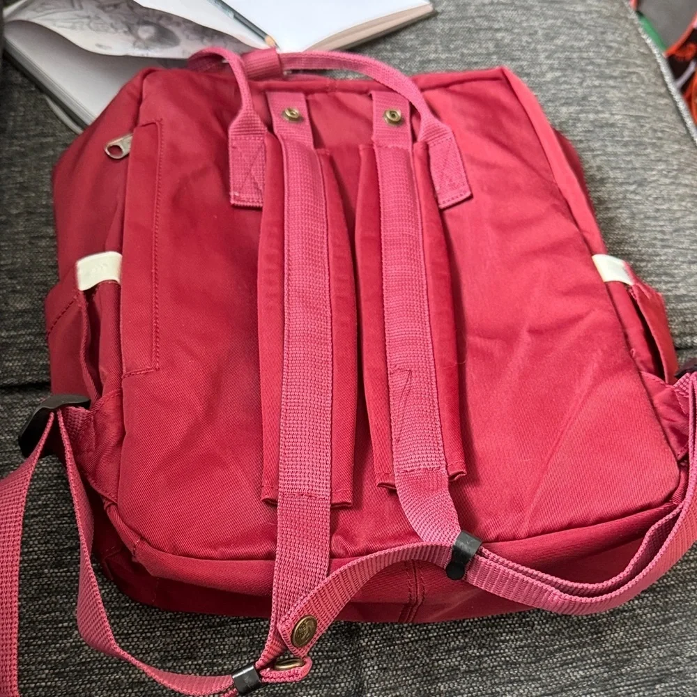 Kali Fancy Forest Red Backpack for Women - Picture 2 of 11